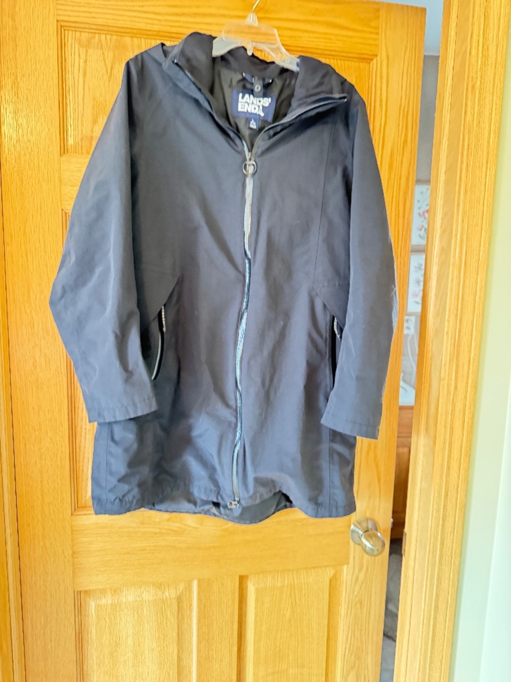 Land's End, size L, black spring/fall, jacket